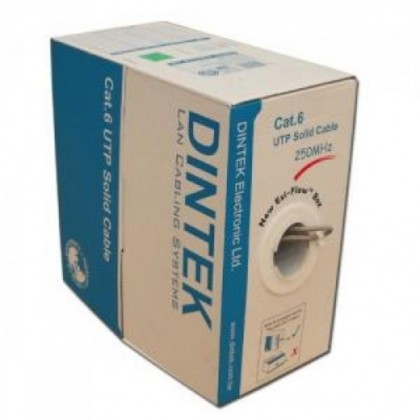 DINTEK Cat.6 4 Pair UTP Cable 305m/box DINTEK Cat.6 4 Pair UTP Cable 305m/box