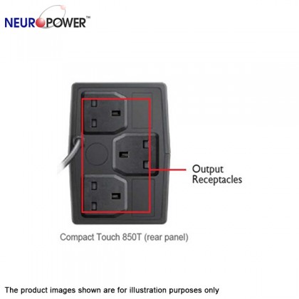 Neuropower Compact Touch 850T Line Interactive UPS 850VA AVR with LCD Display