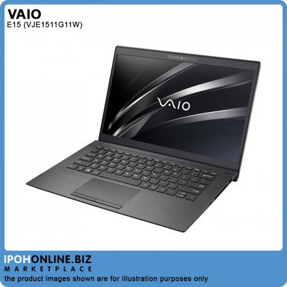 VAIO E15 VJE151G11W (AMD R7-3700U/8GB/512GB SSD/RX VEGA 10 GRAPHICS/W10H/15.6" FHD IPS) Laptop - FOC Carrying Bag & Wireless Mouse