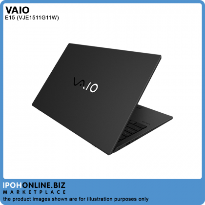 VAIO E15 VJE151G11W (AMD R7-3700U/8GB/512GB SSD/RX VEGA 10 GRAPHICS/W10H/15.6" FHD IPS) Laptop - FOC Carrying Bag & Wireless Mouse