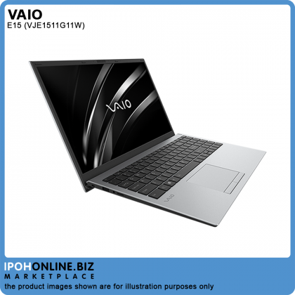 VAIO E15 VJE151G11W (AMD R7-3700U/8GB/512GB SSD/RX VEGA 10 GRAPHICS/W10H/15.6" FHD IPS) Laptop - FOC Carrying Bag & Wireless Mouse