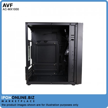 AVF MX1000 Premium Micro ATX Gaming USB 3.0 Black Tower PC Casing