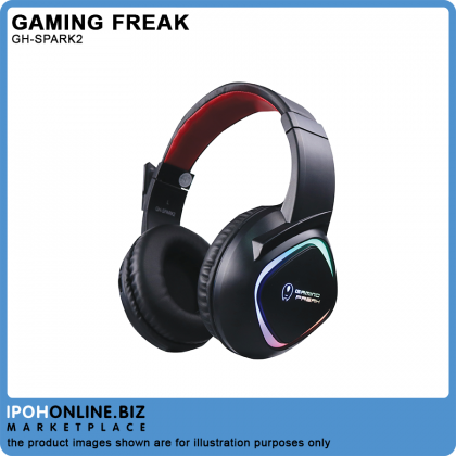 Gaming Freak Spark 2 Virtual 7.1 RGB Effect Surround Sound USB Gaming Headset With Noise Cancelling Mic