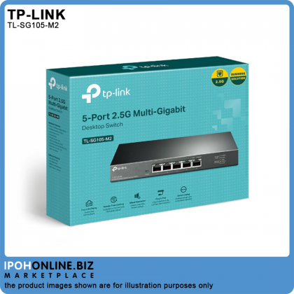TP-LINK TL-SG105-M2 5-Port 2.5G Multi-Gigabit Desktop Switch TP-LINK TL-SG105-M2 5-Port 2.5G Multi-Gigabit Desktop Switch