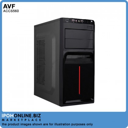 AVF ACCS560 CLASSIQUE SERIES 7 PCI Slots ATX Casing with PSU 500W + CPU 8 Pin + DVD Slots