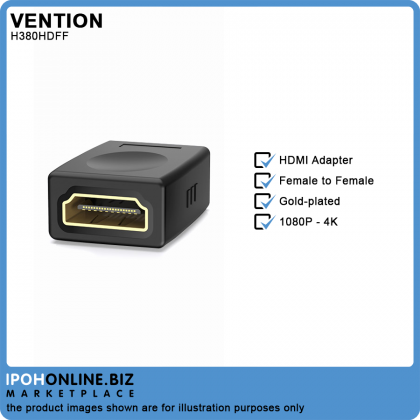 VENTION HDMI 2.0 Female To Female Extender Connector 4K Straight HDMI Port Adapter For Projector VENTION HDMI 2.0 Female To Female Extender Connector 4K Straight HDMI Port Adapter For Projector