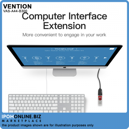VENTION USB2.0 Extension Cable 3M Male To Female USB2.0 Extension Wire Super Speed USB Extender