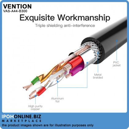 VENTION USB2.0 Extension Cable 3M Male To Female USB2.0 Extension Wire Super Speed USB Extender