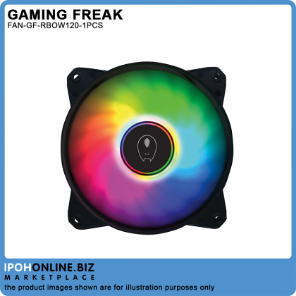 Gaming Freak GF-RBOW120 FIXED LUMINA IRIS RAINBOW 12cm LED PC Fan 