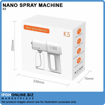 K5 Nano Spray Machine 380ML Rechargeable Battery Sanitizer Atomizer