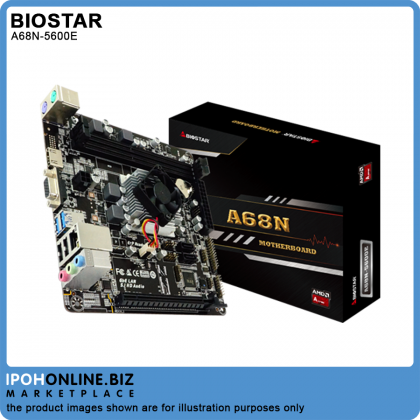 BIOSTAR A68N-5600E AMD A4-3350B Quad Core Up To 2.4GHz DDR3 HDMI VGA Mini ITX Motherboard With Radeon R4 Graphics