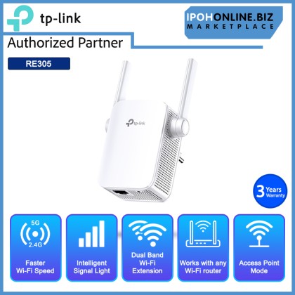 TP-LINK RE305 AC1200 Wireless Dual Band Extender WiFi Booster Repeater