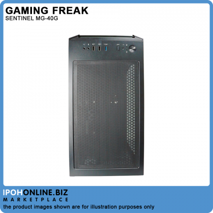 Gaming Freak SENTINEL MG-40G Premium Middle Tower Gaming Case - Tempered Glass Edition