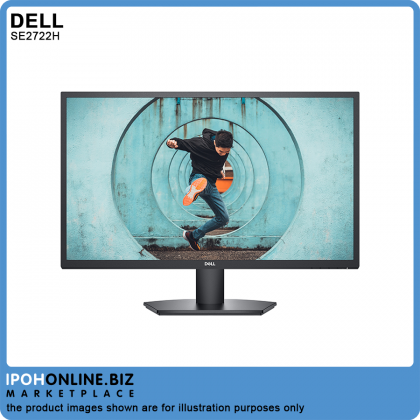 Dell SE2722H 27" 1920x1080 4ms FHD 75Hz VGA HDMI AMD FreeSync Leisure Gaming Monitor
