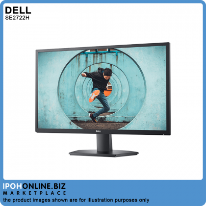 Dell SE2722H 27" 1920x1080 4ms FHD 75Hz VGA HDMI AMD FreeSync Leisure Gaming Monitor
