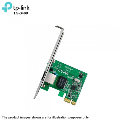 TP-LINK TG-3468 1000Mbps Gigabit PCI Express Network Adapter - Standard & Low Profile Brackets Included