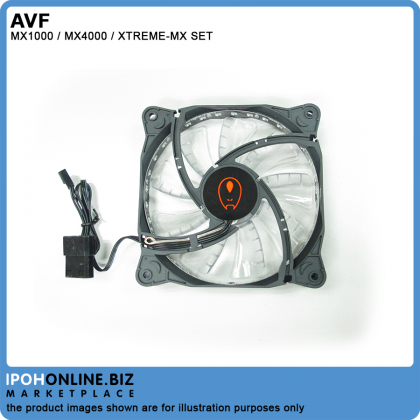 AVF MX1000 / MX4000 / XTREME MX Premium Micro ATX Black Tower PC Casing + 2 LED PC Fan