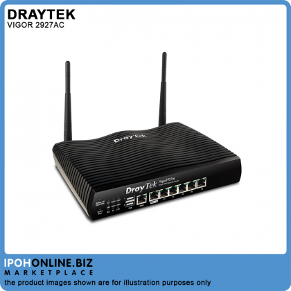 DrayTek Vigor 2927ac Dual WAN Load Balancing Gigabit Firewall VPN Router Bandwidth Management with APP QoS