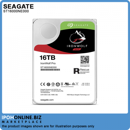 Seagate Ironwolf Pro ST16000NE000 16TB 7200RPM 256MB 3.5" SATA HDD