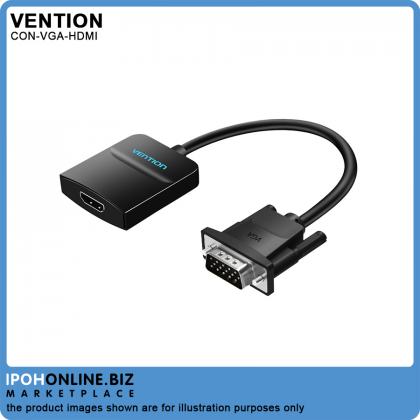 Vention VGA to HDMI Converter 1080P HD Digital to Analog Audio Video Adapter VGA to HDMI Connector F Vention VGA to HDMI Converter 1080P HD Digital to Analog Audio Video Adapter VGA to HDMI Connector F