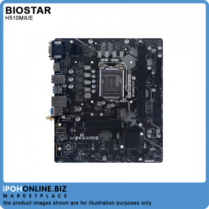 Biostar H510MX/E 10th & 11th Gen Intel H510 LGA1200 DDR4 M.2 DVI VGA HDMI Micro ATX Motherboard