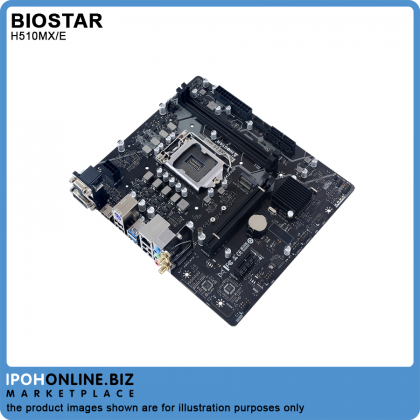 Biostar H510MX/E 10th & 11th Gen Intel H510 LGA1200 DDR4 M.2 DVI VGA HDMI Micro ATX Motherboard