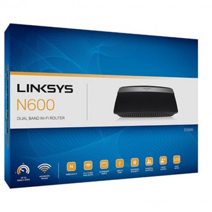 Linksys N600 Advanced Simultaneous Dual Band Wi-Fi Router E2500-AP with Unifi & Maxis Ready