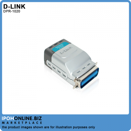 D-Link DP-301P+ 10/100Mbps Ethernet Parallel Port Print Server