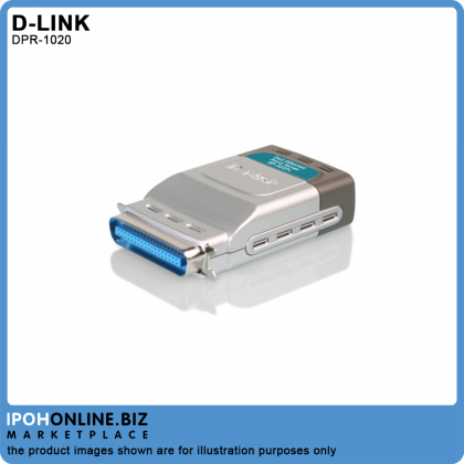 D-Link DP-301P+ 10/100Mbps Ethernet Parallel Port Print Server