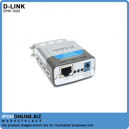 D-Link DP-301P+ 10/100Mbps Ethernet Parallel Port Print Server