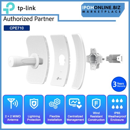TP-LINK PHAROS CPE710 5GHz AC 867Mbps 23dBi Outdoor CPE