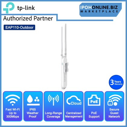 TP-Link Omada EAP110-Outdoor 300Mbps Wireless N Outdoor Access Point