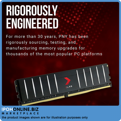 PNY XLR8 16GB DDR4 3200 Low Profile Desktop Gaming RAM - XMP 2.0