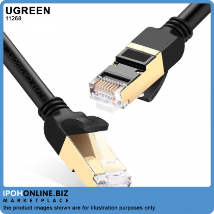 UGREEN Cat7 Gigabit RJ45 Ethernet Cable 1 Meter (Black)