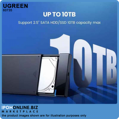 UGreen USB 3.1 to 2.5 inch Hard Drive Enclosure 6Gbps with 2-in-1 USB-A/USB-C to USB-C Cable UGreen USB 3.1 to 2.5 inch Hard Drive Enclosure 6Gbps with 2-in-1 USB-A/USB-C to USB-C Cable