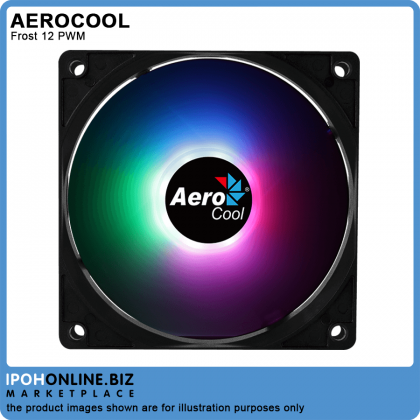 AeroCool Frost 12 PWM 120mm FRGB Casing Fan with PWM 4-PIN Connector