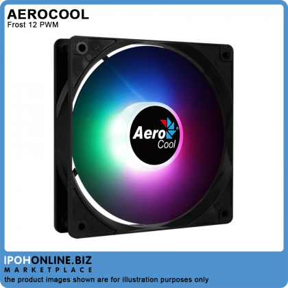 AeroCool Frost 12 PWM 120mm FRGB Casing Fan with PWM 4-PIN Connector