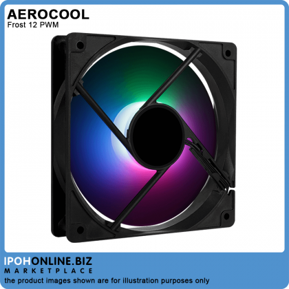 AeroCool Frost 12 PWM 120mm FRGB Casing Fan with PWM 4-PIN Connector