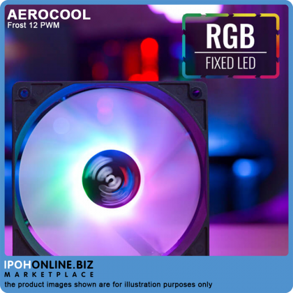 AeroCool Frost 12 PWM 120mm FRGB Casing Fan with PWM 4-PIN Connector