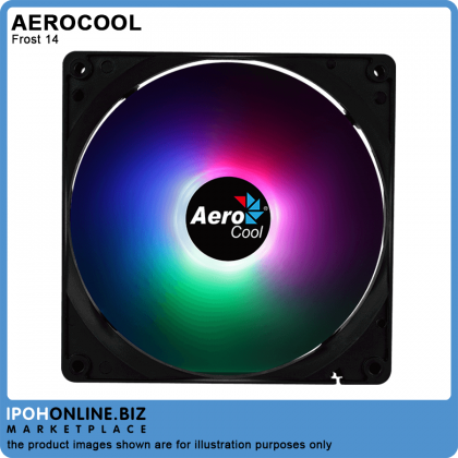 AeroCool Frost 14 FRGB 140mm Casing Fan with Molex + 3-pin Connector