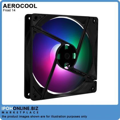 AeroCool Frost 14 FRGB 140mm Casing Fan with Molex + 3-pin Connector