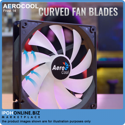AeroCool Frost 14 FRGB 140mm Casing Fan with Molex + 3-pin Connector