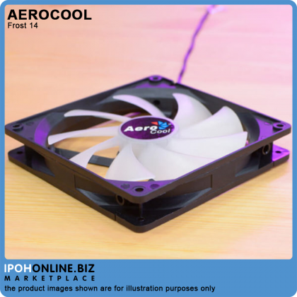 AeroCool Frost 14 FRGB 140mm Casing Fan with Molex + 3-pin Connector
