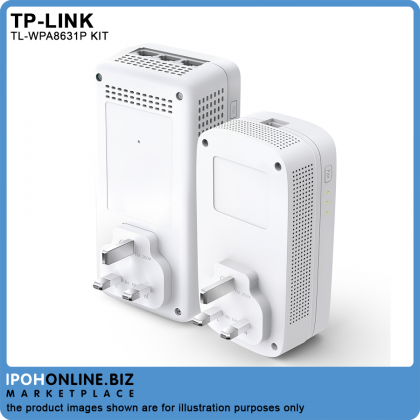 Tp-Link TL-WPA8631P KIT AV1300 Gigabit Passthrough Powerline ac Wi-Fi Kit
