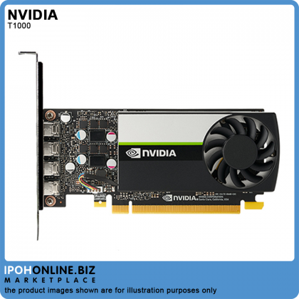 Leadtek Nvidia Quadro T1000 4GB GDDR6 4 x mDP Professional Graphics Card with Low Profile Bracket