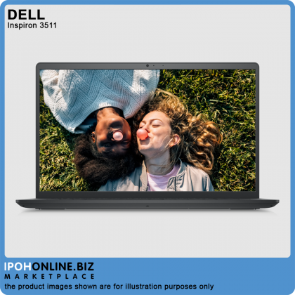 Dell Inspiron 15 3511 HN13511401MY 11th Generation Intel Core i3-1115G4 (4GB/256GB M.2 SSD/ Win 10/15.6"FHD) - FOC Mircosoft Home & Student,Backpack & Mouse 