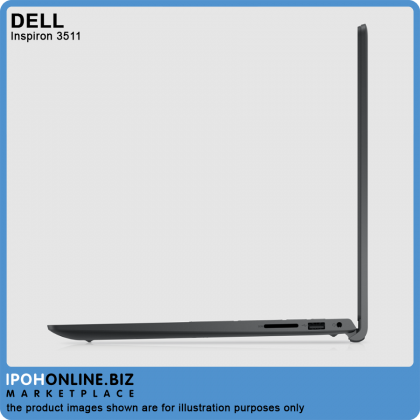 Dell Inspiron 15 3511 HN13511401MY 11th Generation Intel Core i3-1115G4 (4GB/256GB M.2 SSD/ Win 10/15.6"FHD) - FOC Mircosoft Home & Student,Backpack & Mouse 