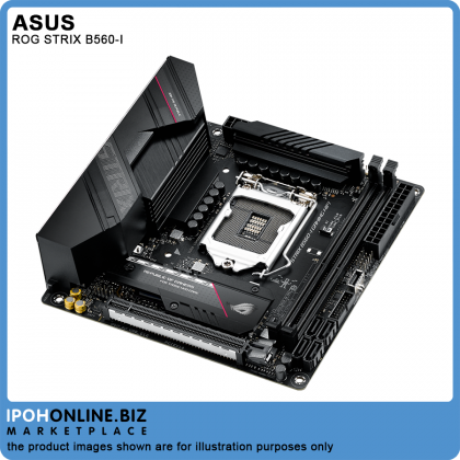 ASUS ROG STRIX B560-I 11th & 10th Gen Intel LGA 1200 DDR4 5333 HDMI DP Mini-ITX Gaming WiFi Motherboard