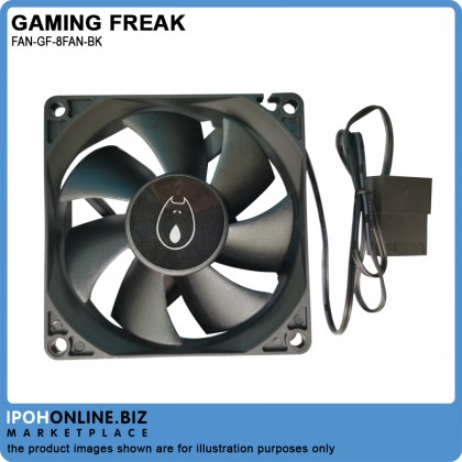 AVF Gaming Freak GF-8FAN-BK 8CM 12V 0.15A 1800RPM Connector 4 Pin Casing Fan