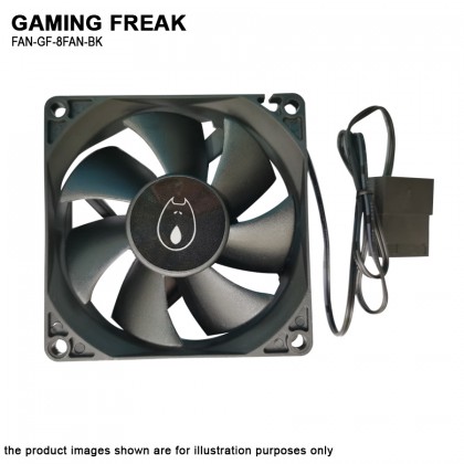 AVF Gaming Freak GF-8FAN-BK 8CM 12V 0.15A 1800RPM Connector 4 Pin Casing Fan